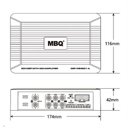AMPLIFICATORE 6CH CON DSP 340W