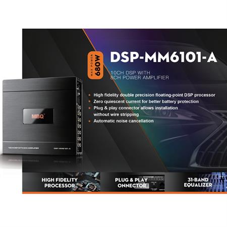 AMPLIFICATORE 10CH CON DPS 680W