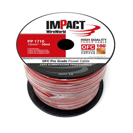 Bobina Cavo Unipolare ROSSO OFC 10mmq - 50mt