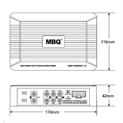 AMPLIFICATORE 6CH CON DSP 340W