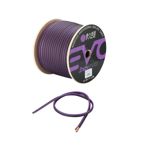 EVO-S12 – Cavo Speaker 2 x 3,3 mm. Rame Puro OFC – Guaina ultra flessibile – Bobina 100 metri