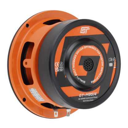 GT Audio GT-MB5/4 – Woofer 13cm 4Ohm 80w RMS Component Midbass Speaker