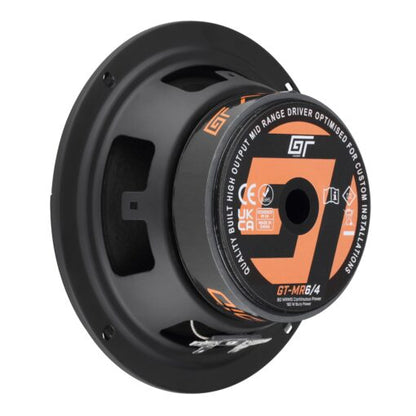 GT-MR6/4 Midbass 16,5 cm GT-AUDIO 1X4Ohm SVC 80WRMS Quality Built High Output Mid Range
