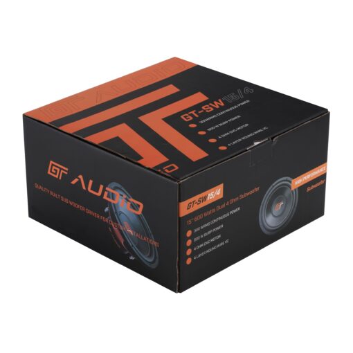GT Audio GT-SW15/4 15” 38cm 2x4Ohm DVC Subwoofer 300w RMS