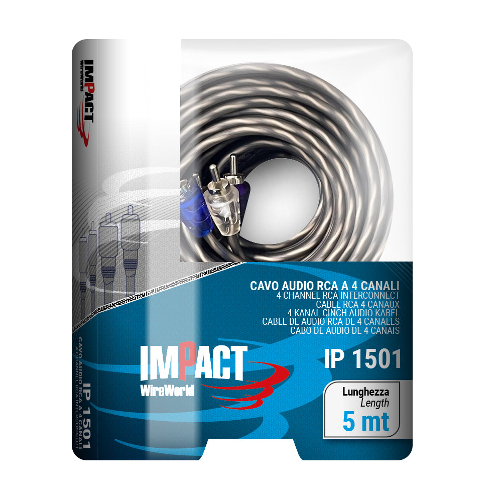 CAVO SEGNALE IMPACT RCA 4 canali - CM 500