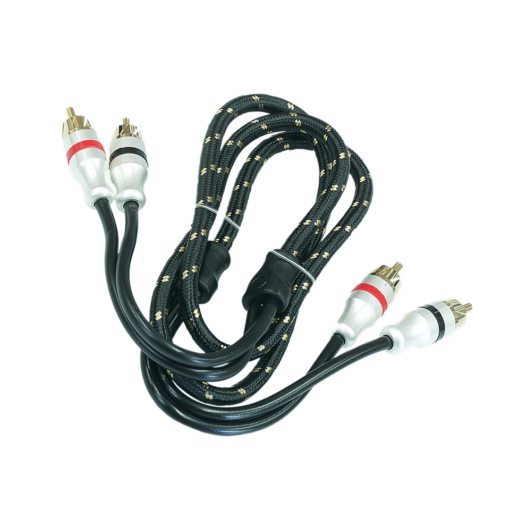 Cavo Rca 1 Metro Top Quality PRCA1.2 – 4 Schermature – Connettori Pro