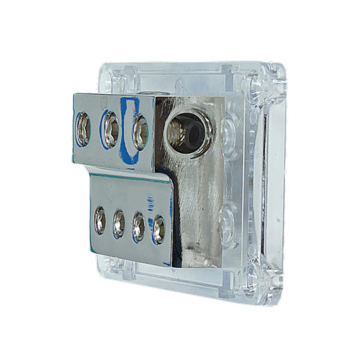 Distributore di Massa – Alimentazione PWD00.1 – 1 x 0 awg + 2 x 2 awg + 4 x 4 awg