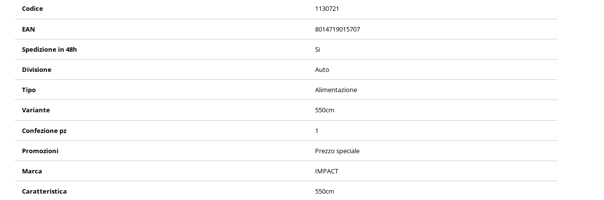 Cavo IMPACT IP6500 5,5M
